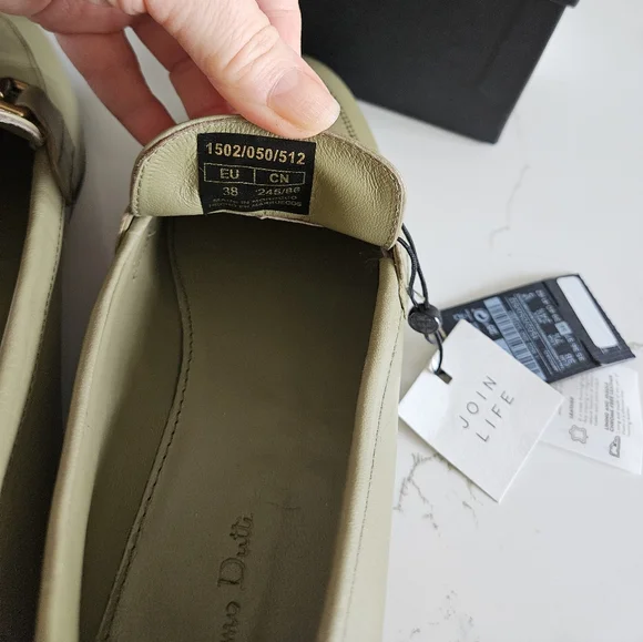 Massimo dutti Zara LEATHER LOAFERS WITH METAL BUCKLE NWT US 7.5/ EUR 38 - Picture 6 of 8